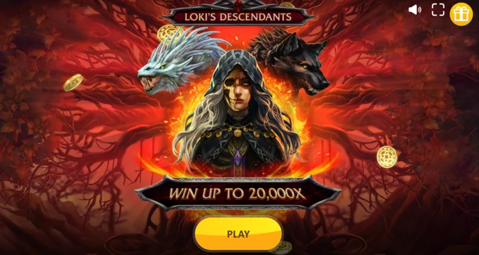 Loki's Descendants - Layar utama dengan reel 3-4-3-4-3